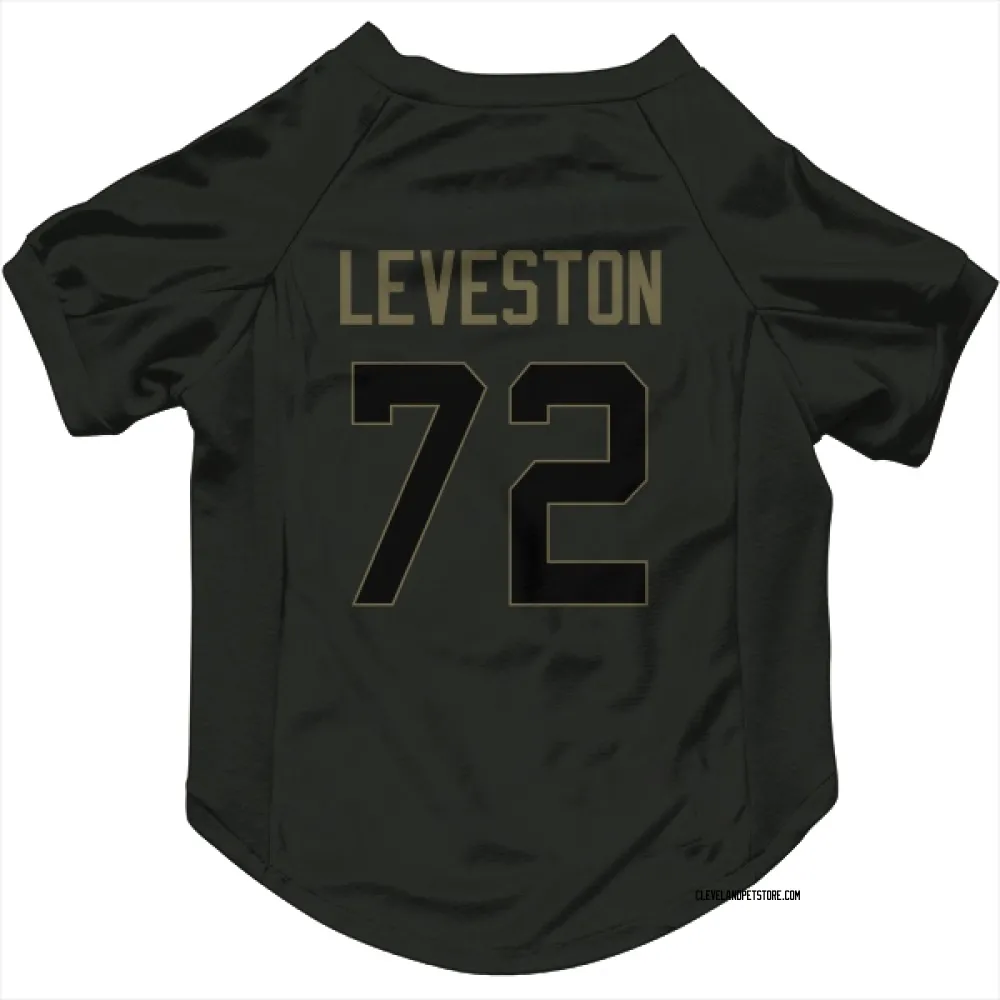 Cleveland Browns KT Leveston Black Service Pet Jersey for Dog & Cat