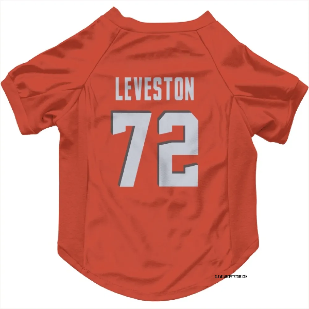 Cleveland Browns KT Leveston Orange Pet Jersey for Dog & Cat