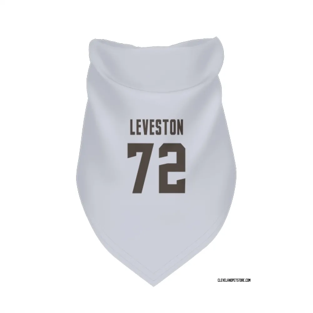 Cleveland Browns KT Leveston White Pet Bandana for Dog & Cat