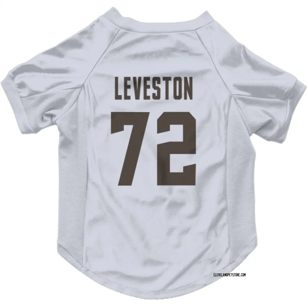 Cleveland Browns KT Leveston White Pet Jersey for Dog & Cat