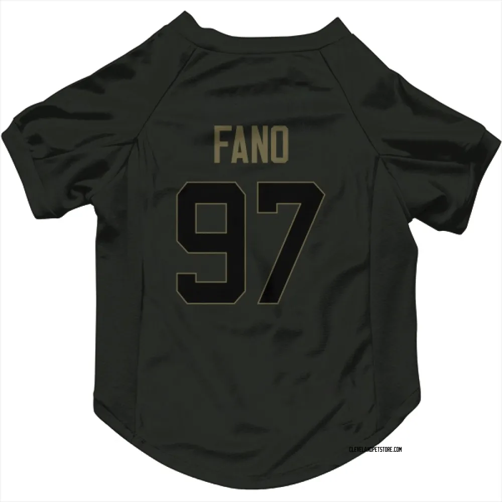 Cleveland Browns Logan Fano Black Service Pet Jersey for Dog & Cat