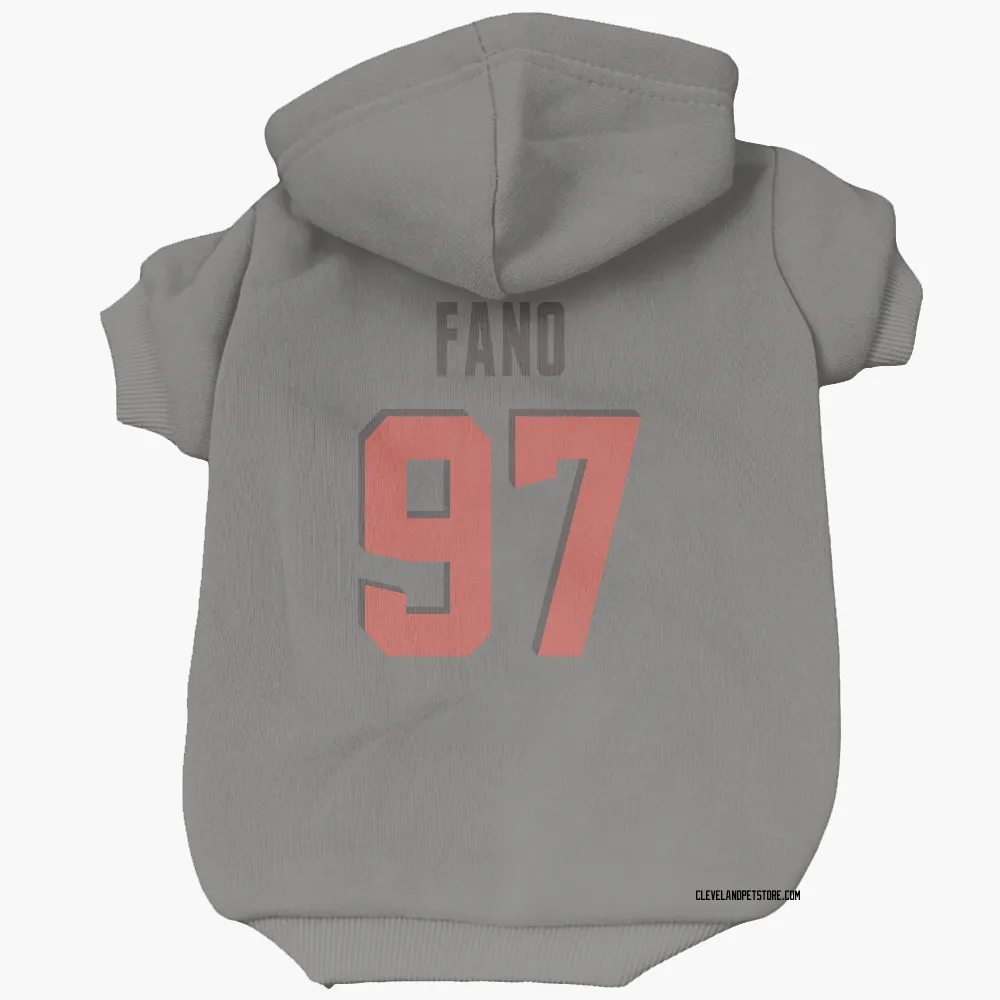 Cleveland Browns Logan Fano Gray Pet Hoodie for Dog & Cat
