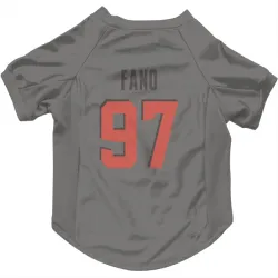 Cleveland Browns Logan Fano Gray Pet Jersey for Dog & Cat