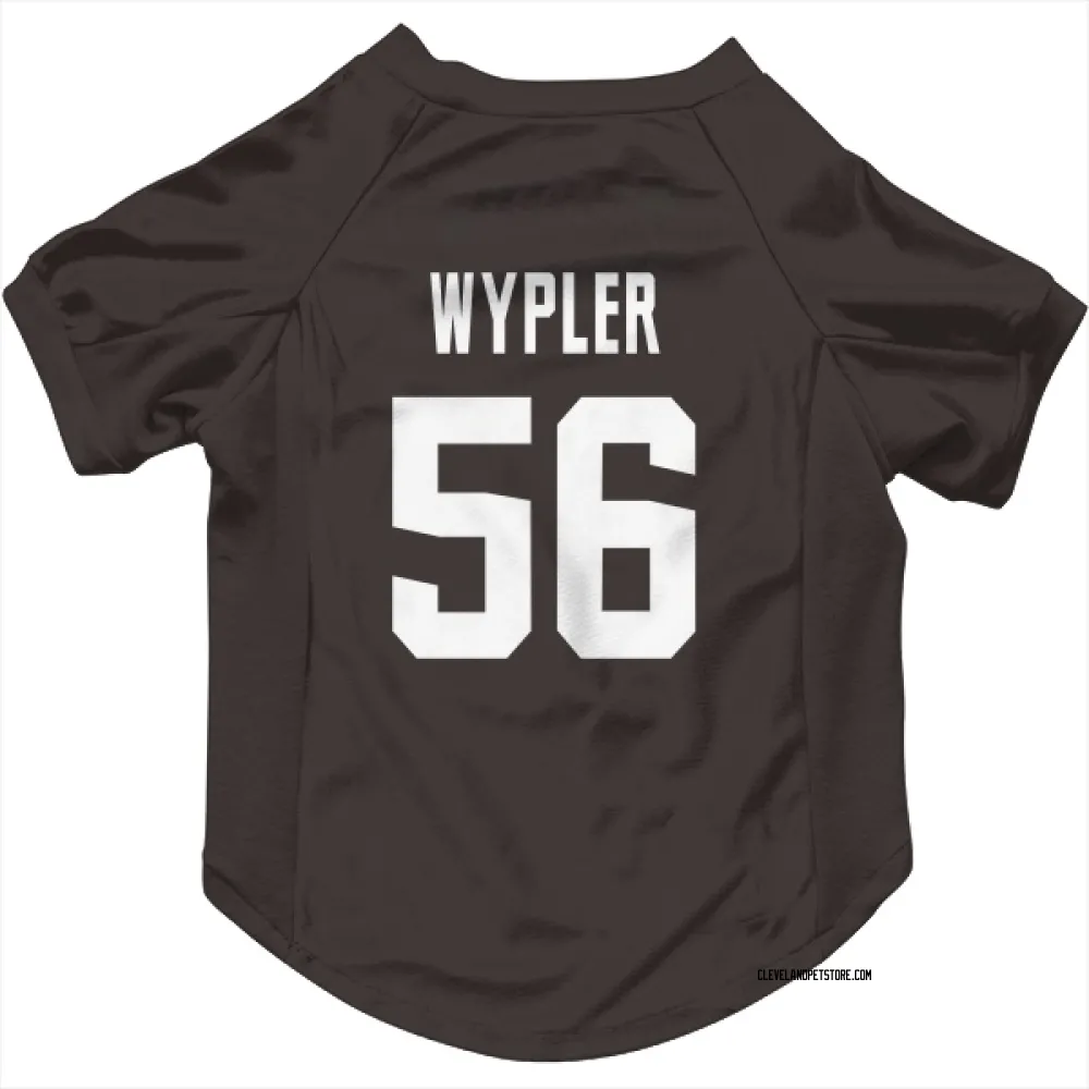 Cleveland Browns Luke Wypler Brown Pet Jersey for Dog & Cat