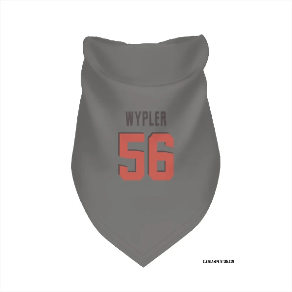 Cleveland Browns Luke Wypler Gray Pet Bandana for Dog & Cat