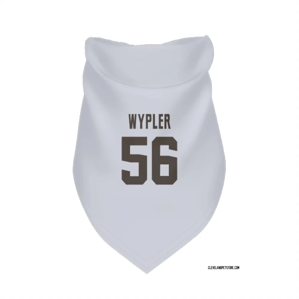 Cleveland Browns Luke Wypler White Pet Bandana for Dog & Cat