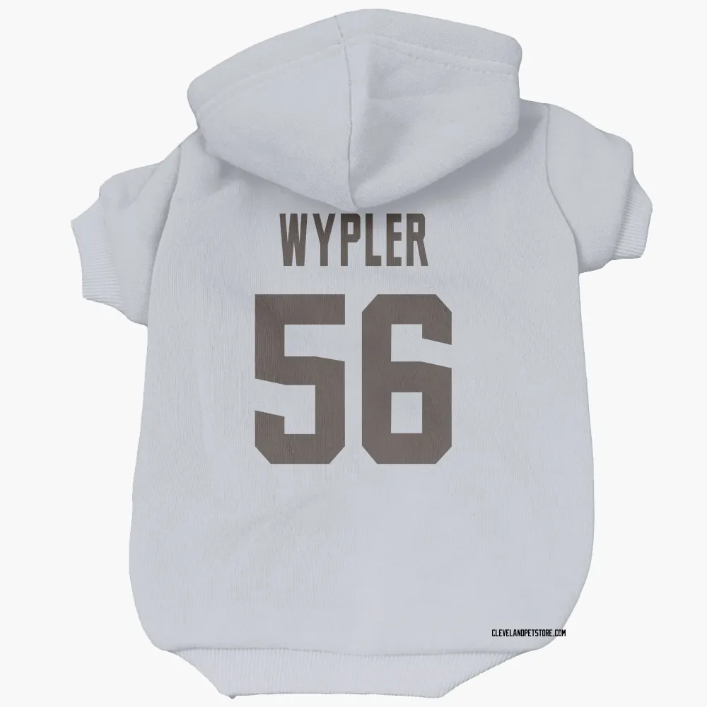 Cleveland Browns Luke Wypler White Pet Hoodie for Dog & Cat
