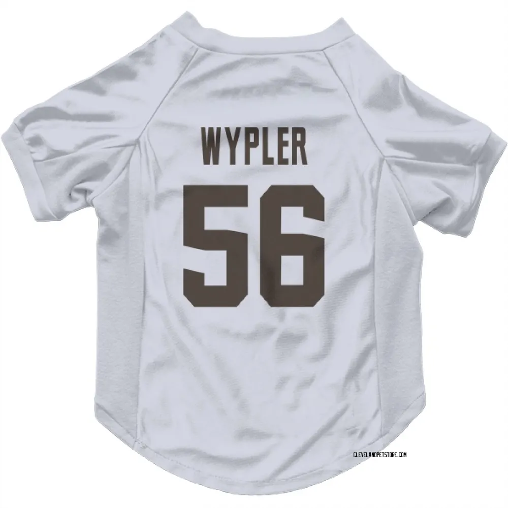 Cleveland Browns Luke Wypler White Pet Jersey for Dog & Cat