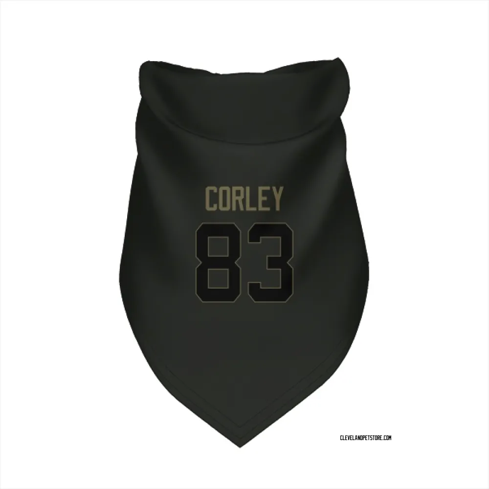 Cleveland Browns Malachi Corley Black Service Pet Bandana for Dog & Cat
