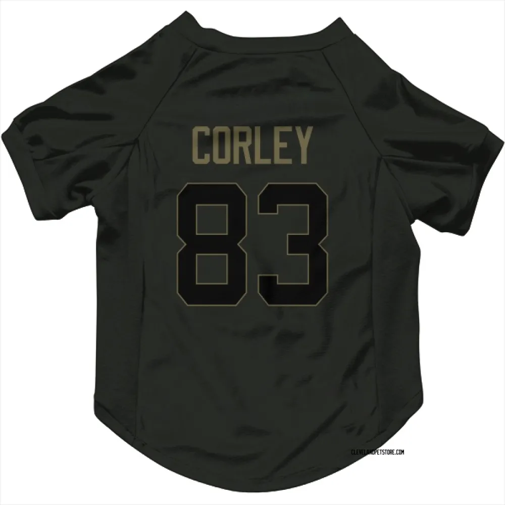 Cleveland Browns Malachi Corley Black Service Pet Jersey for Dog & Cat