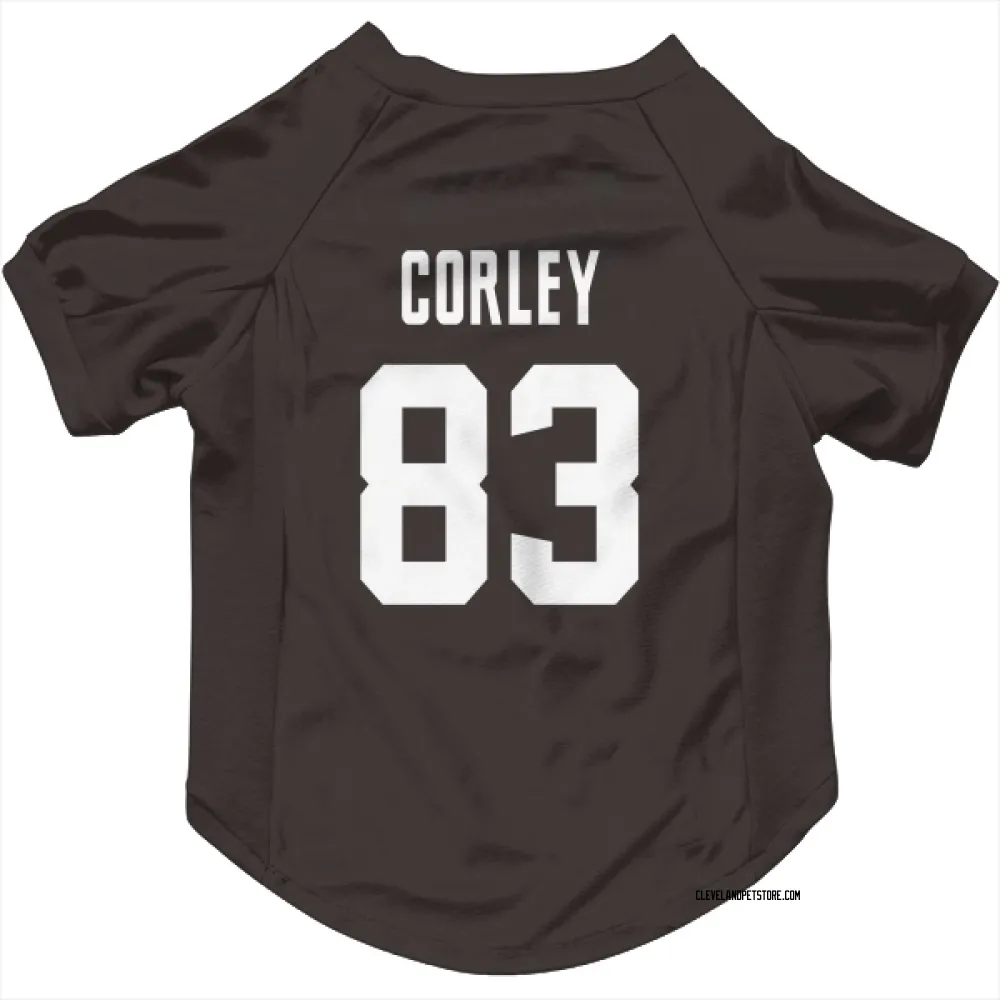 Cleveland Browns Malachi Corley Brown Pet Jersey for Dog & Cat