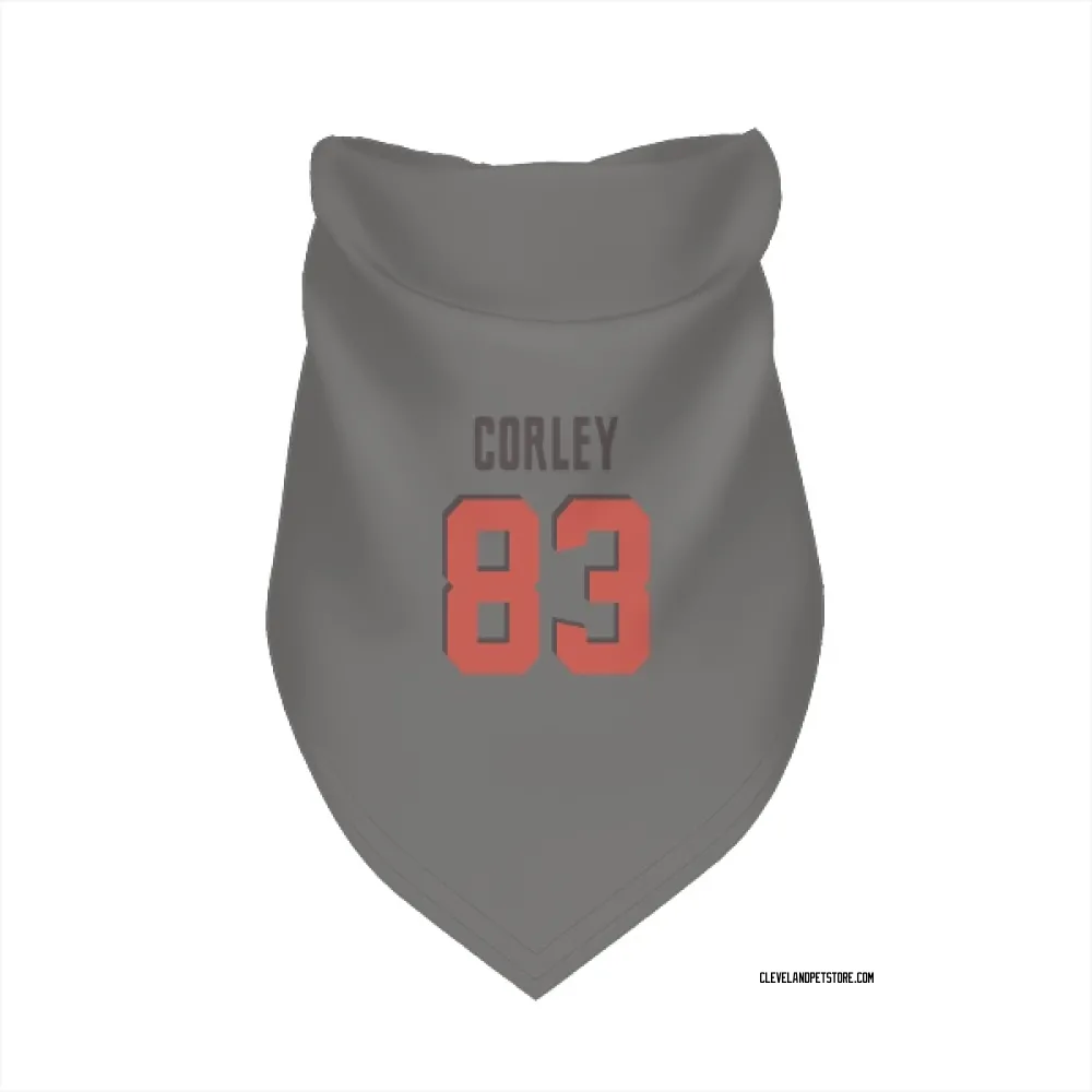 Cleveland Browns Malachi Corley Gray Pet Bandana for Dog & Cat