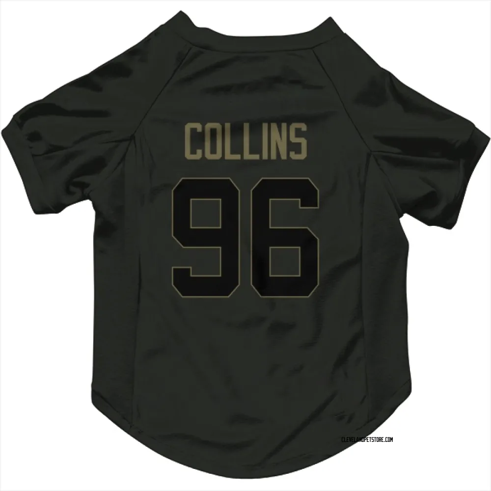 Cleveland Browns Maliek Collins Black Service Pet Jersey for Dog & Cat