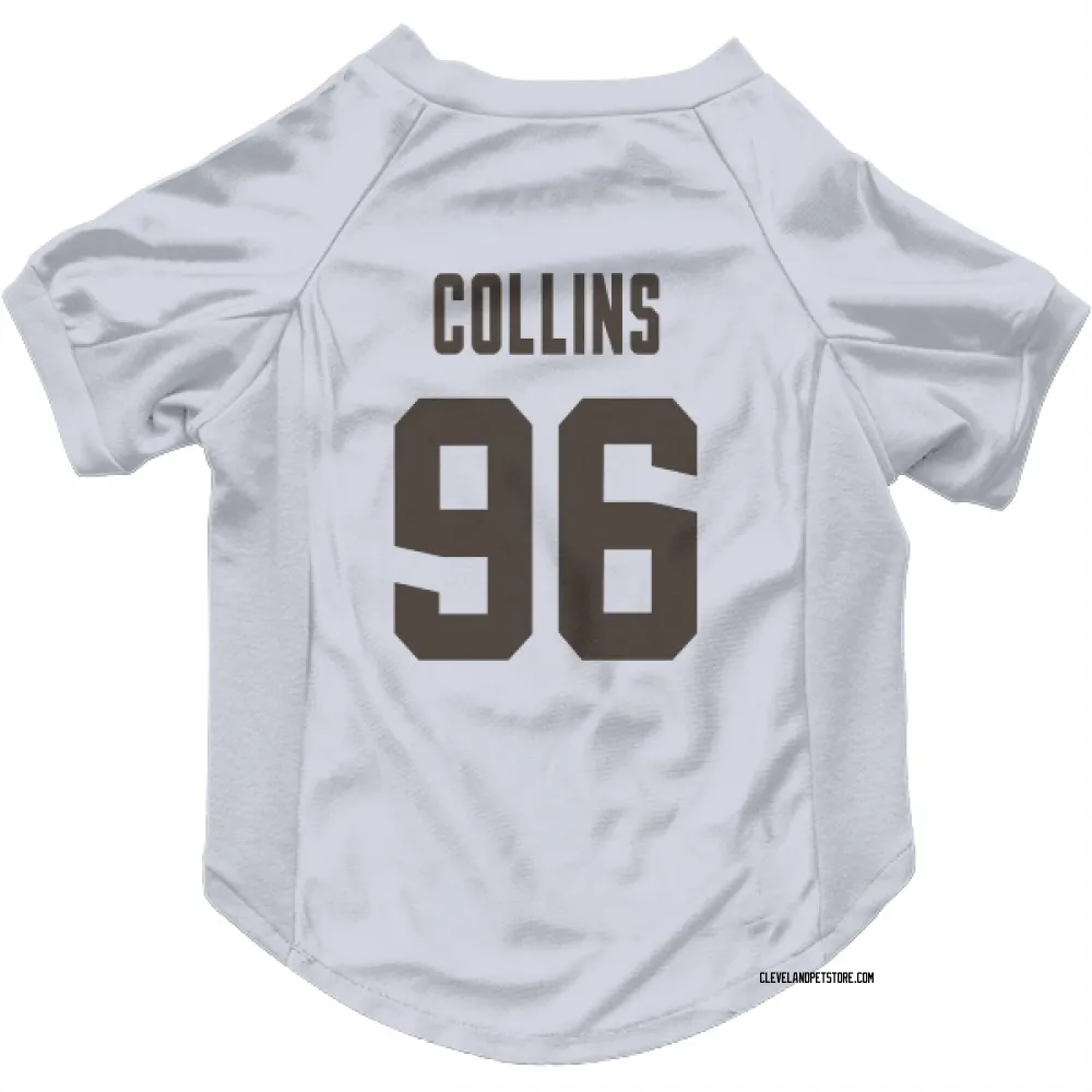 Cleveland Browns Maliek Collins White Pet Jersey for Dog & Cat