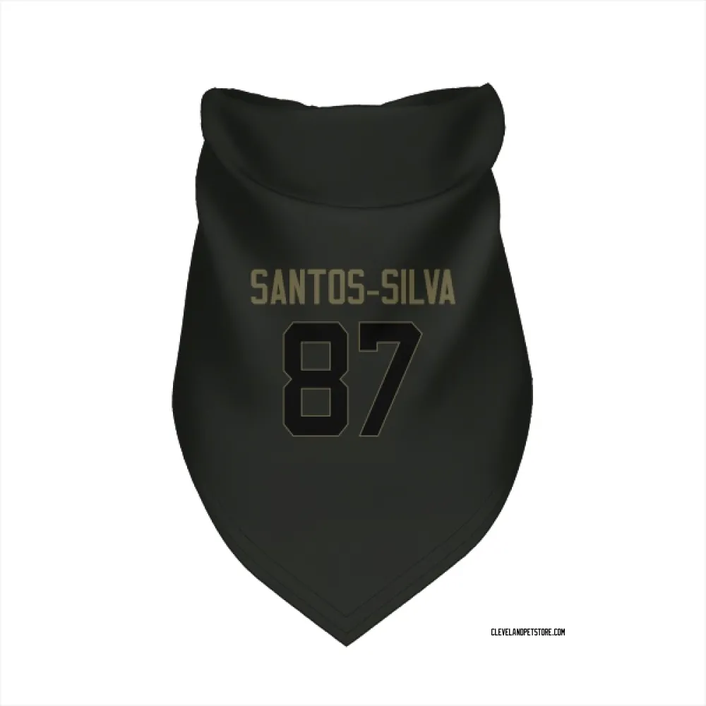 Cleveland Browns Marcus Santos-Silva Black Service Pet Bandana for Dog & Cat