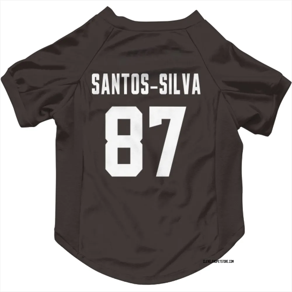 Cleveland Browns Marcus Santos-Silva Brown Pet Jersey for Dog & Cat