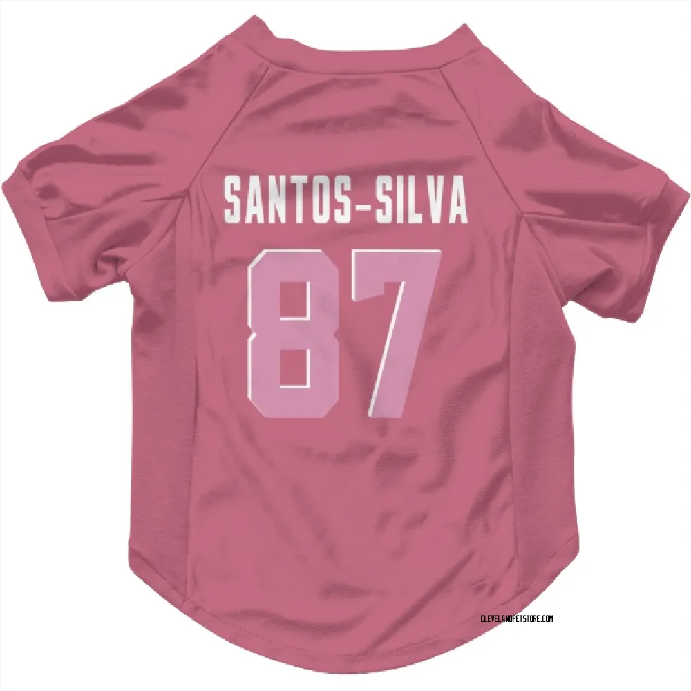 Cleveland Browns Marcus Santos-Silva Pink Pet Jersey for Dog & Cat