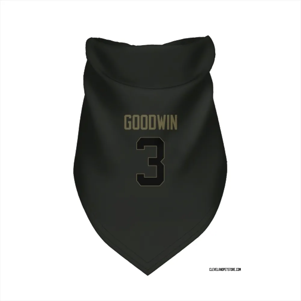 Cleveland Browns Marquise Goodwin Black Service Pet Bandana for Dog & Cat