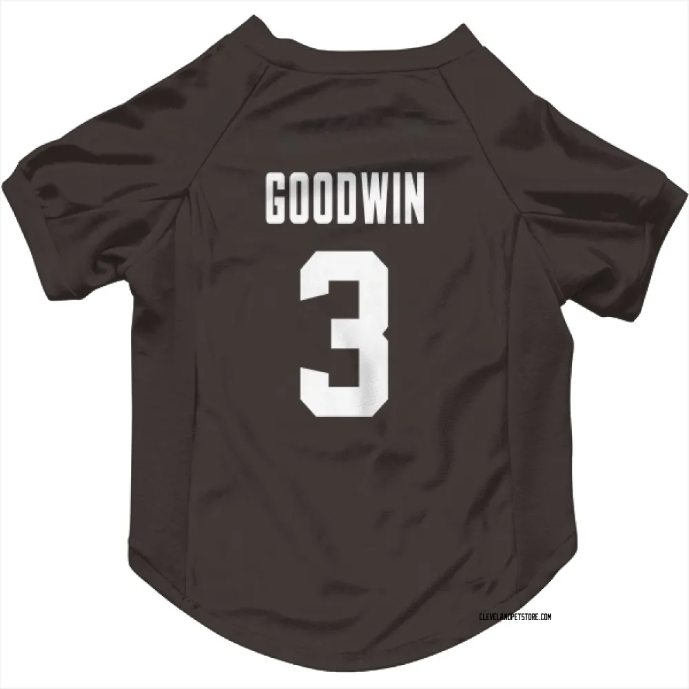 Cleveland Browns Marquise Goodwin Brown Pet Jersey for Dog & Cat