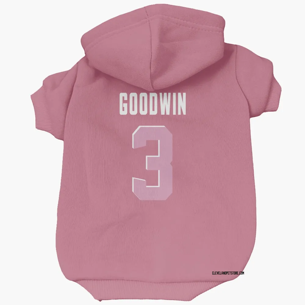 Cleveland Browns Marquise Goodwin Pink Pet Hoodie for Dog & Cat