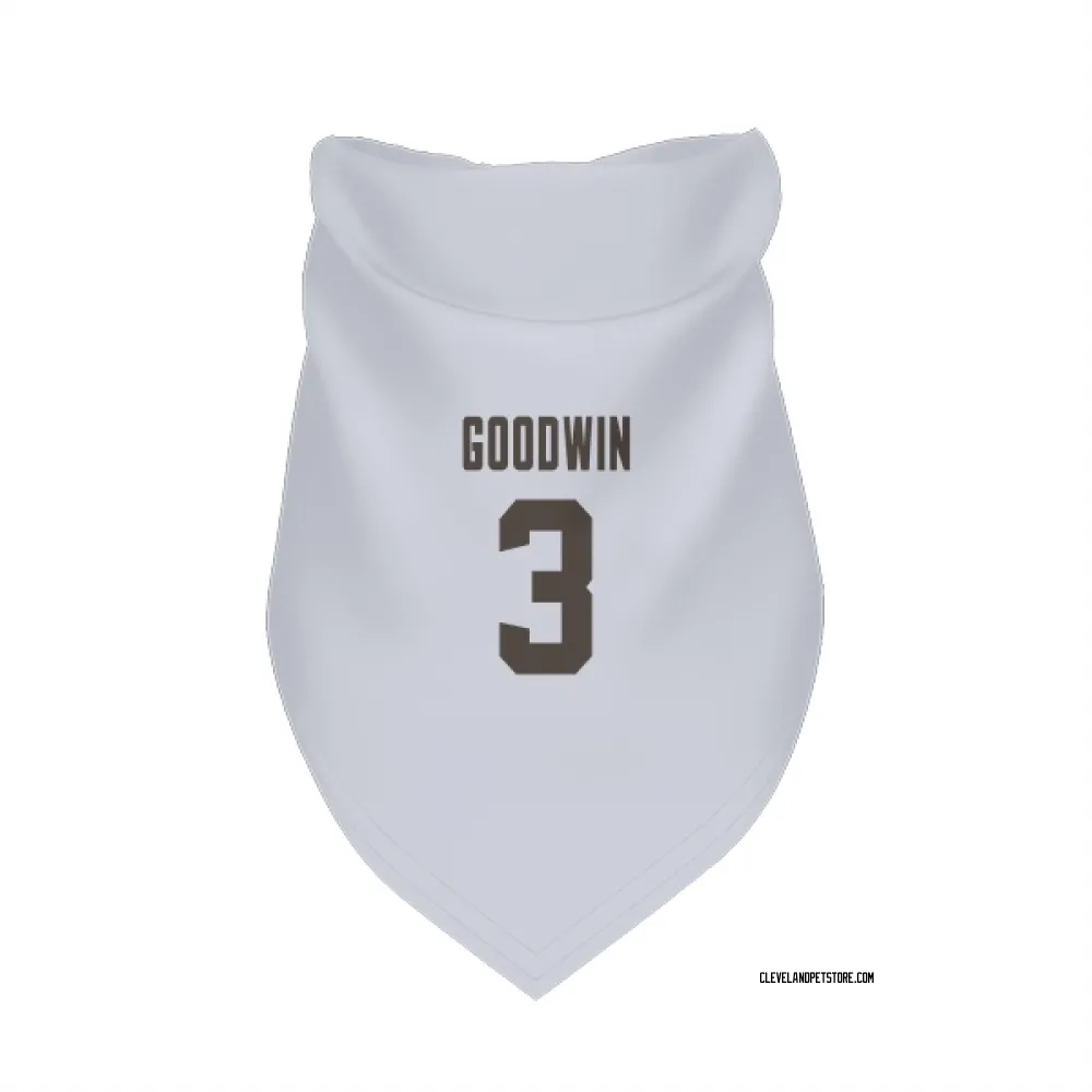 Cleveland Browns Marquise Goodwin White Pet Bandana for Dog & Cat