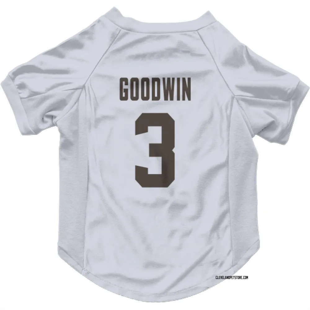 Cleveland Browns Marquise Goodwin White Pet Jersey for Dog & Cat