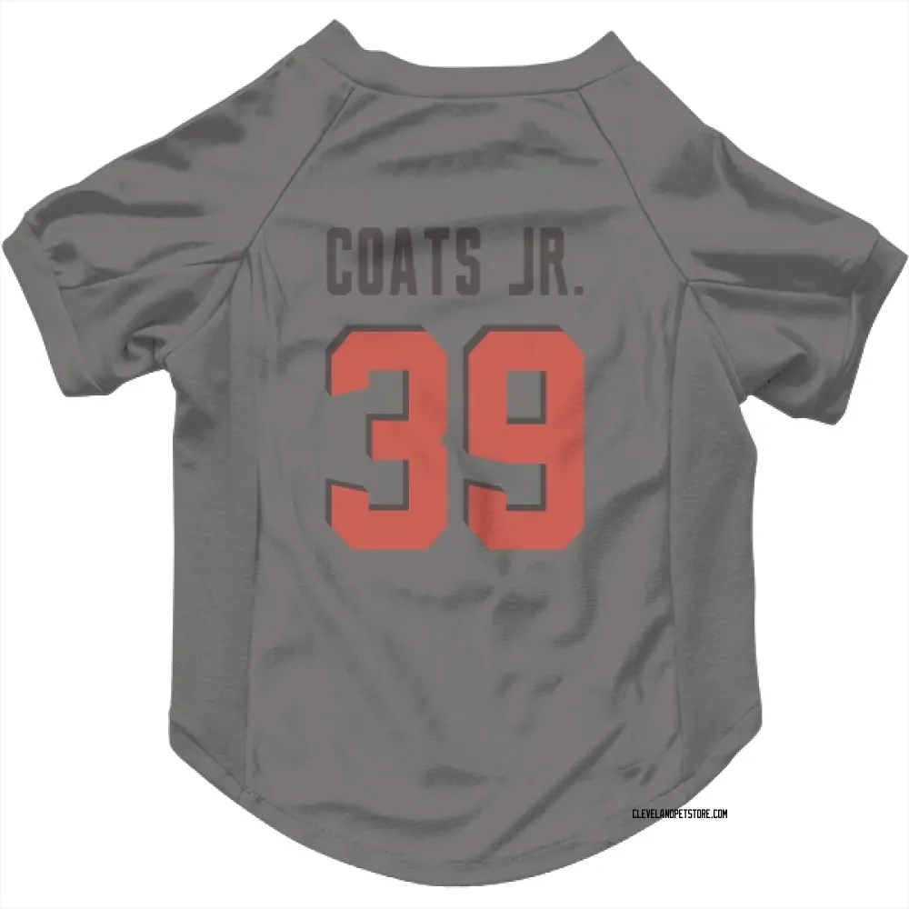 Cleveland Browns Michael Coats Jr. Gray Pet Jersey for Dog & Cat