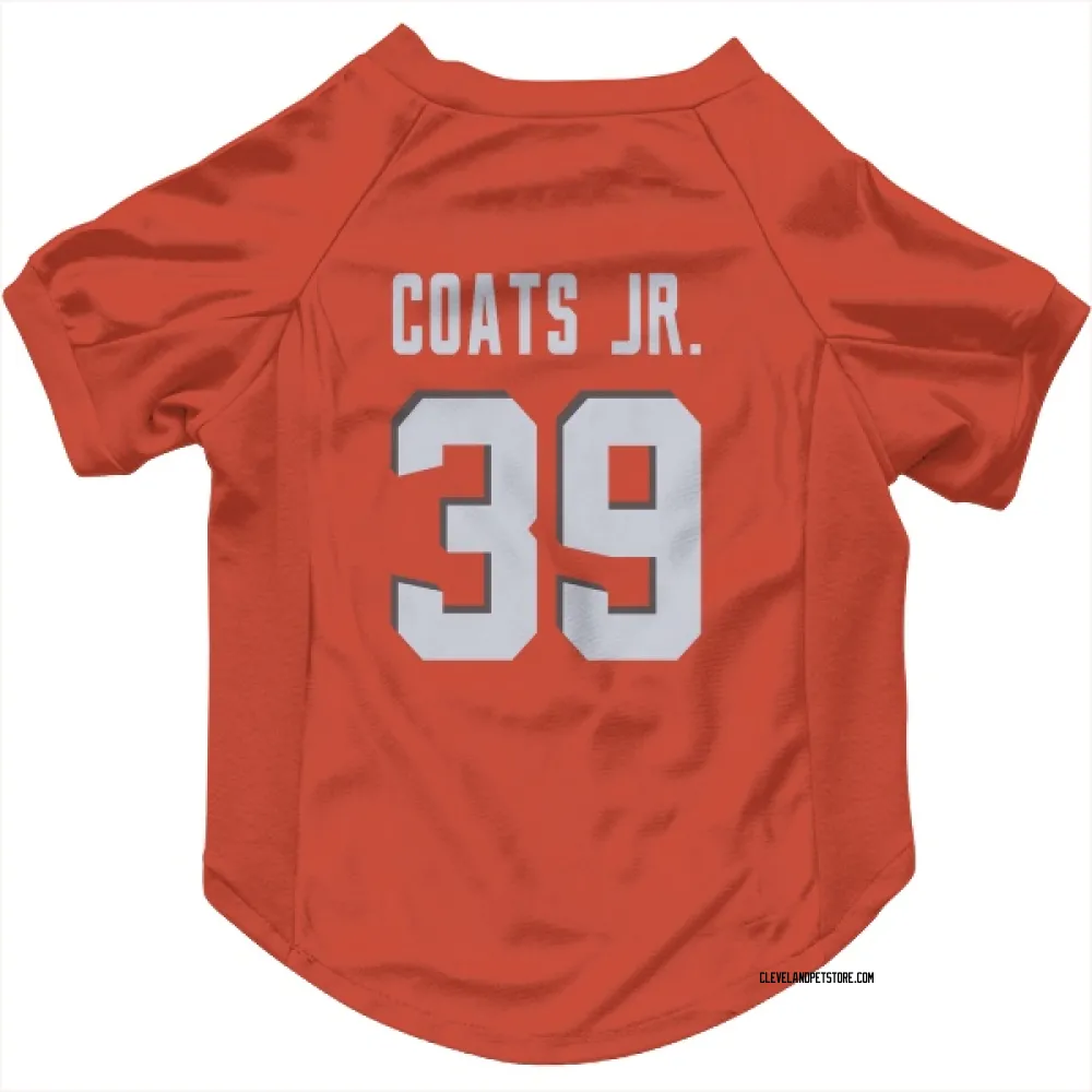 Cleveland Browns Michael Coats Jr. Orange Pet Jersey for Dog & Cat