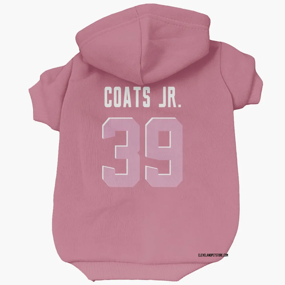 Cleveland Browns Michael Coats Jr. Pink Pet Hoodie for Dog & Cat