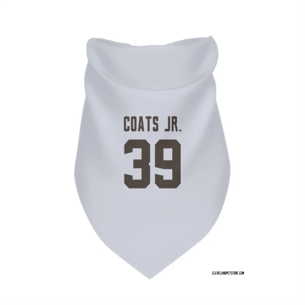 Cleveland Browns Michael Coats Jr. White Pet Bandana for Dog & Cat