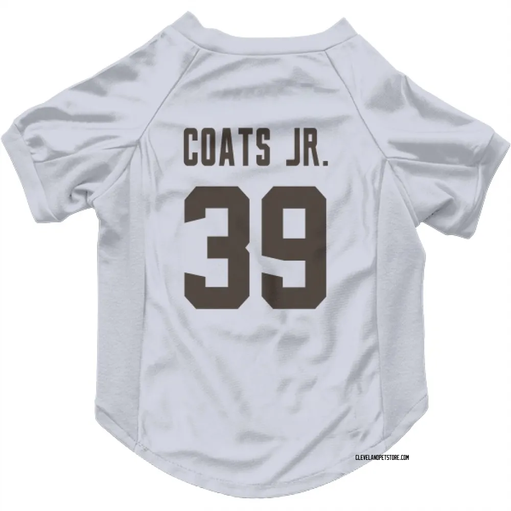 Cleveland Browns Michael Coats Jr. White Pet Jersey for Dog & Cat
