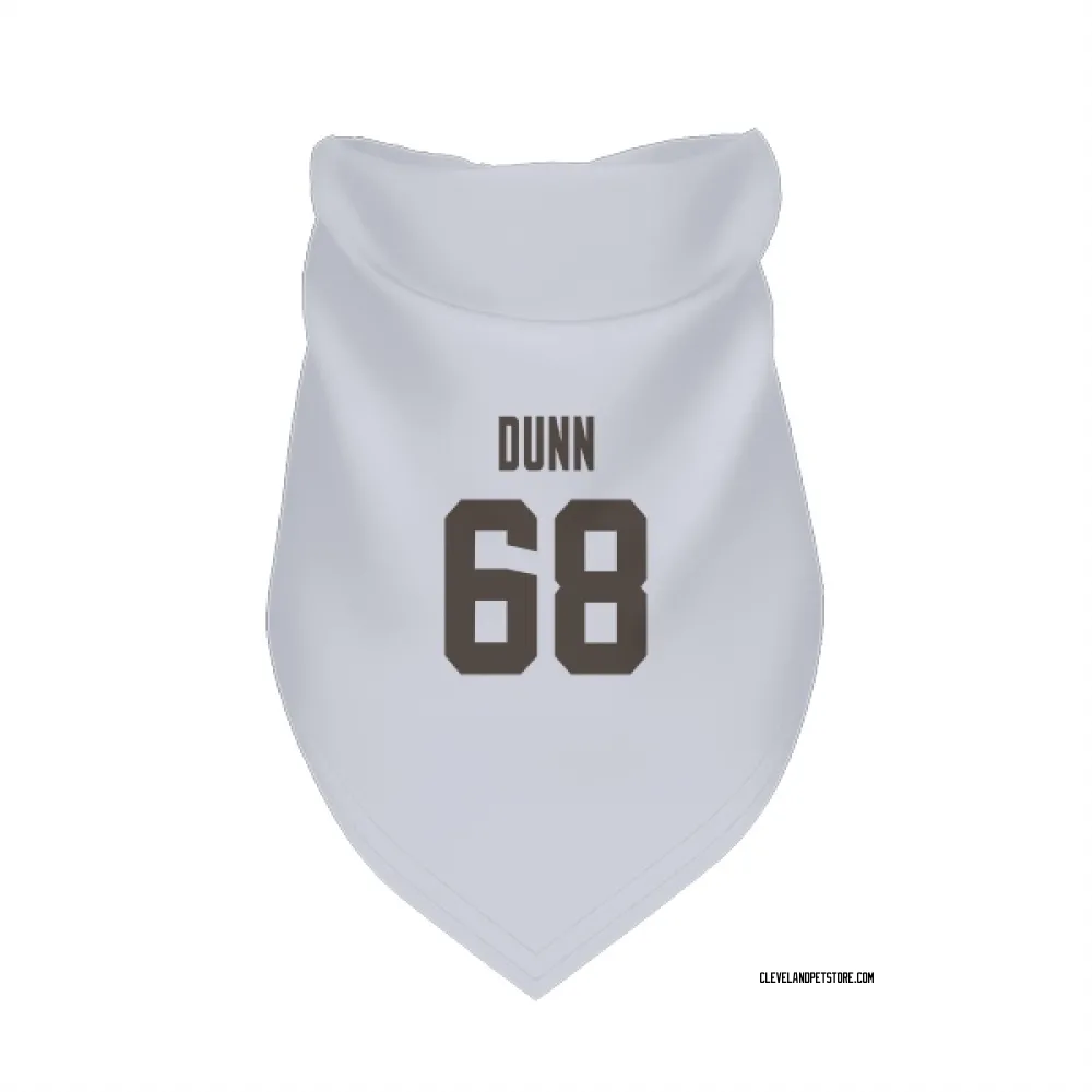 Cleveland Browns Michael Dunn White Pet Bandana for Dog & Cat