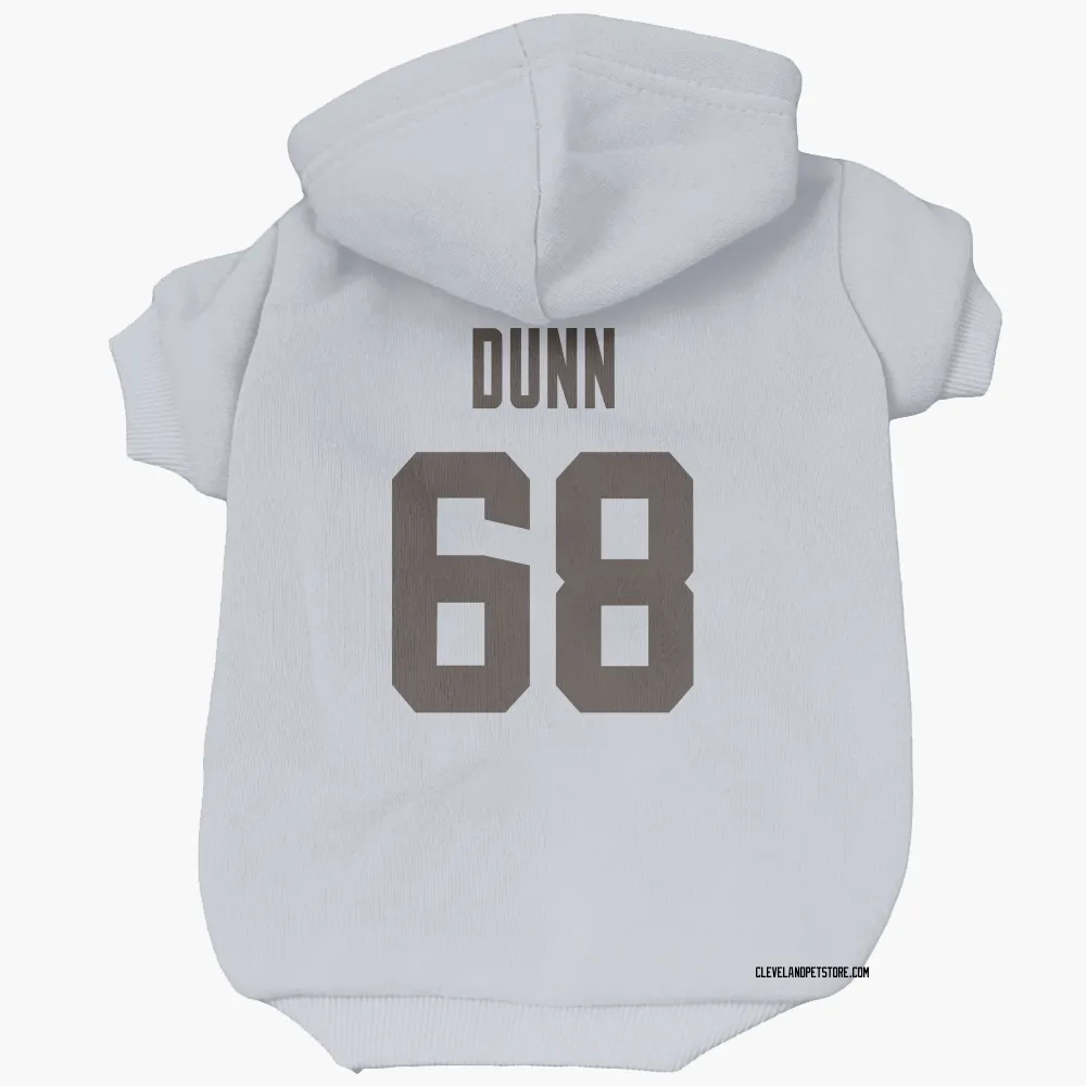 Cleveland Browns Michael Dunn White Pet Hoodie for Dog & Cat