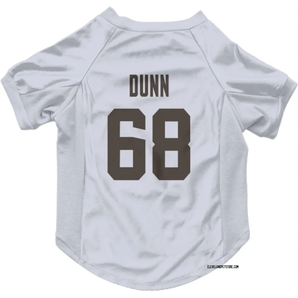 Cleveland Browns Michael Dunn White Pet Jersey for Dog & Cat