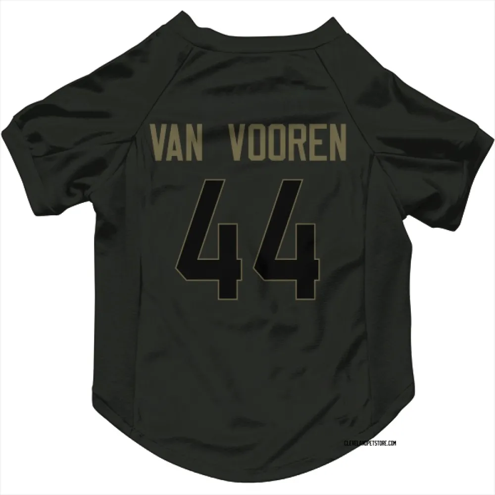 Cleveland Browns Mitch Van Vooren Black Service Pet Jersey for Dog & Cat