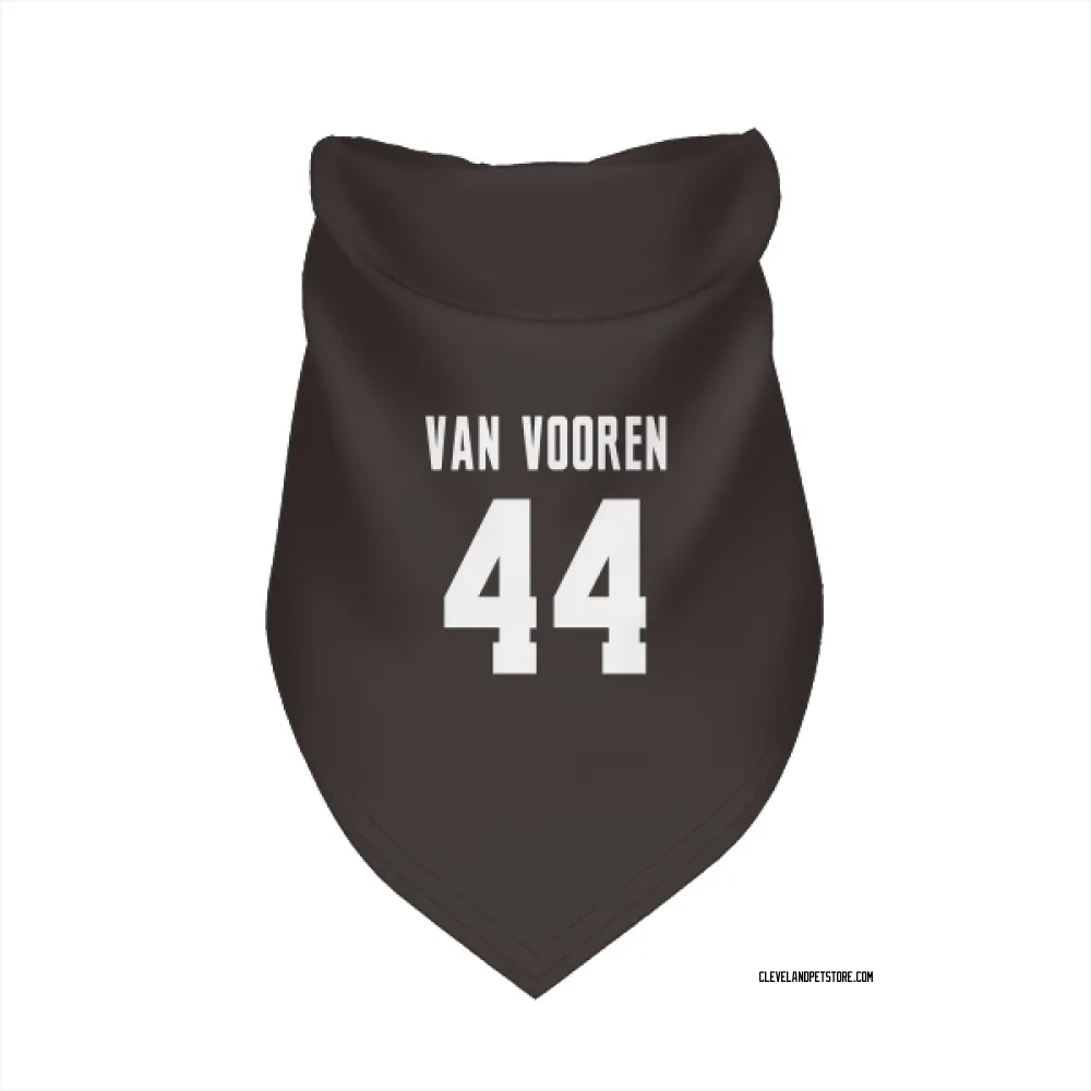 Cleveland Browns Mitch Van Vooren Brown Pet Bandana for Dog & Cat
