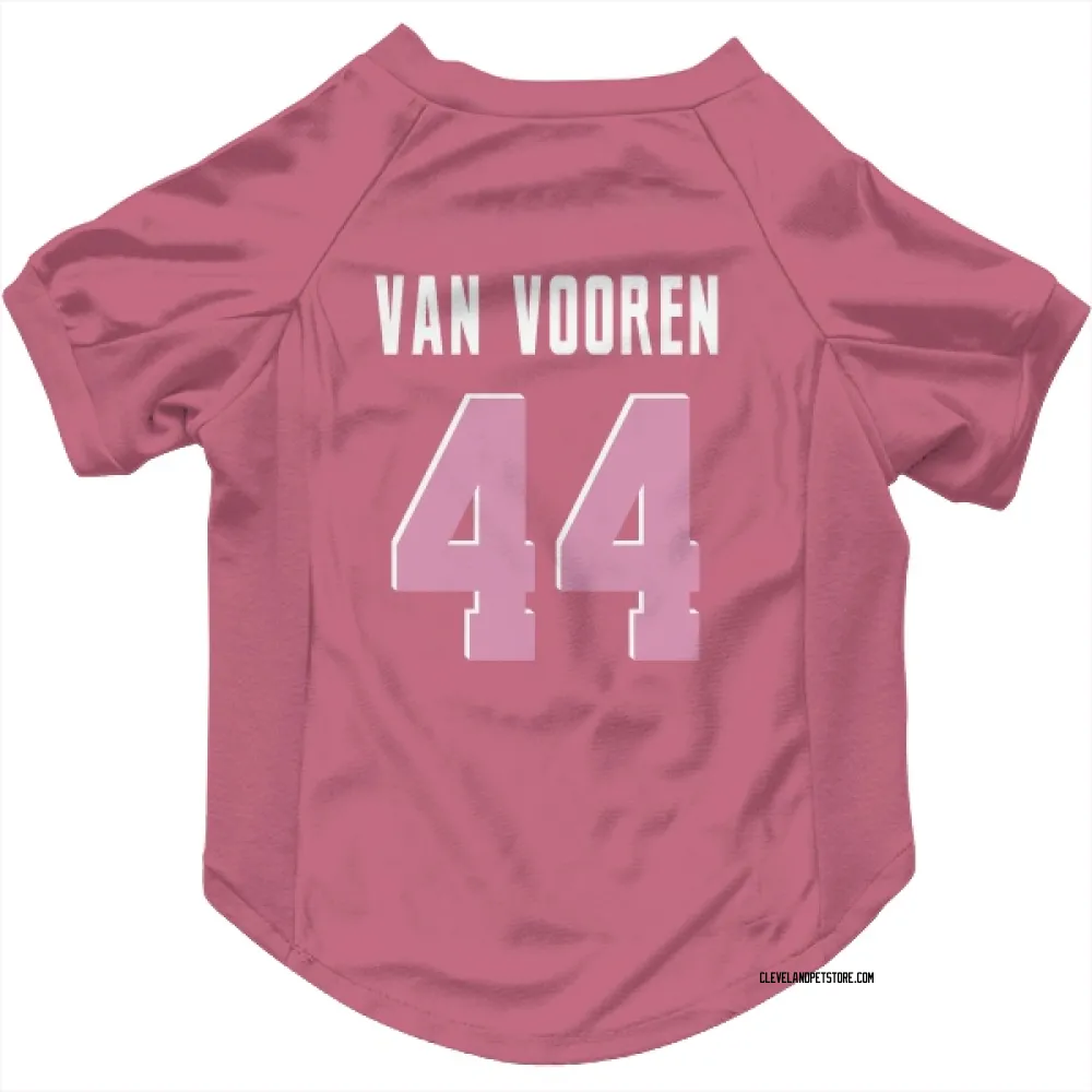 Cleveland Browns Mitch Van Vooren Pink Pet Jersey for Dog & Cat