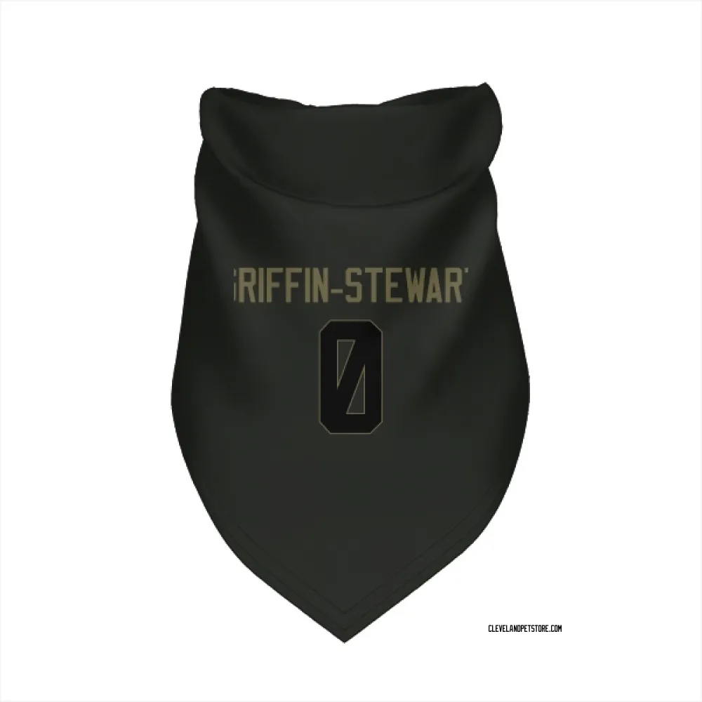 Cleveland Browns Nakia Griffin-Stewart Black Service Pet Bandana for Dog & Cat