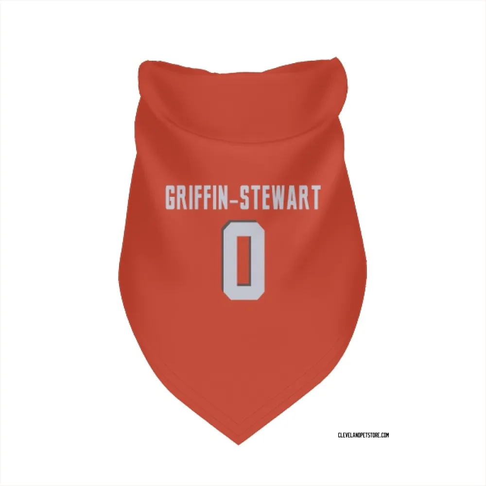 Cleveland Browns Nakia Griffin-Stewart Orange Pet Bandana for Dog & Cat