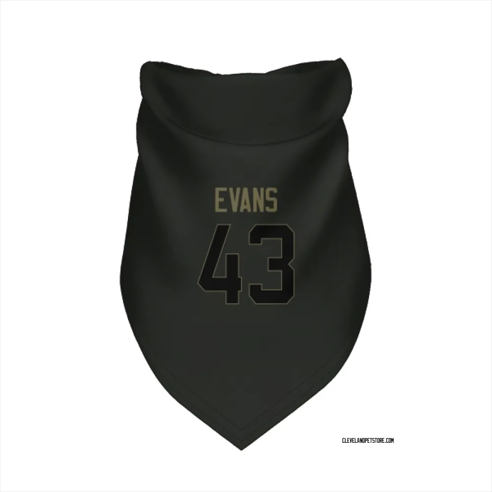 Cleveland Browns Nate Evans Black Service Pet Bandana for Dog & Cat