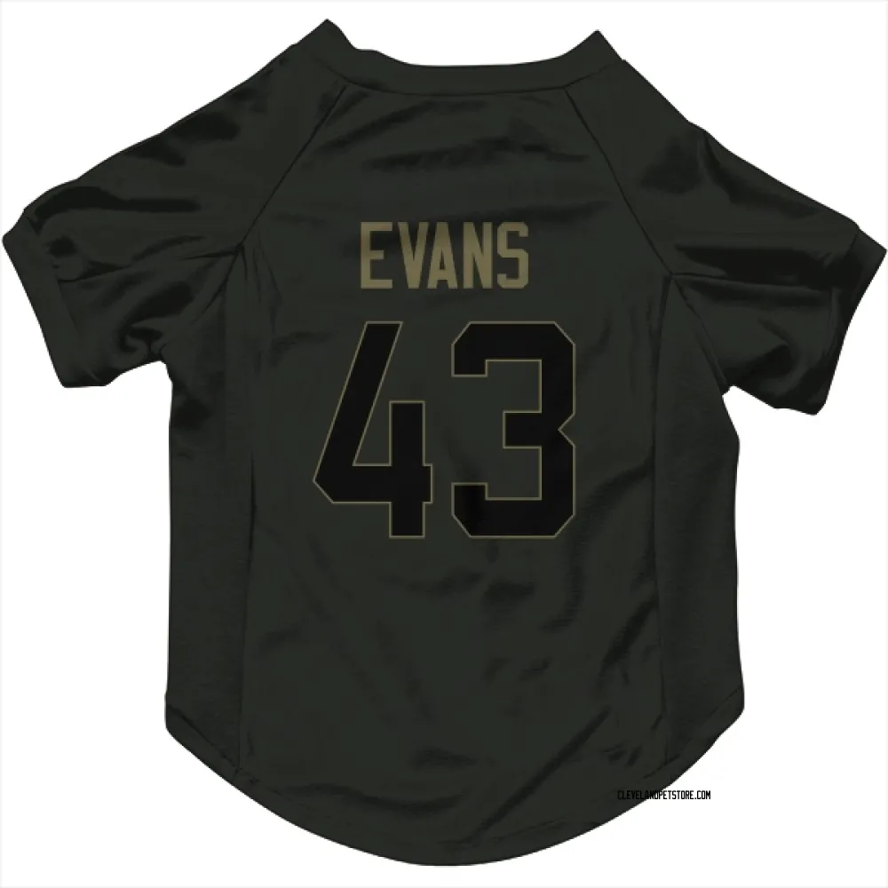 Cleveland Browns Nate Evans Black Service Pet Jersey for Dog & Cat