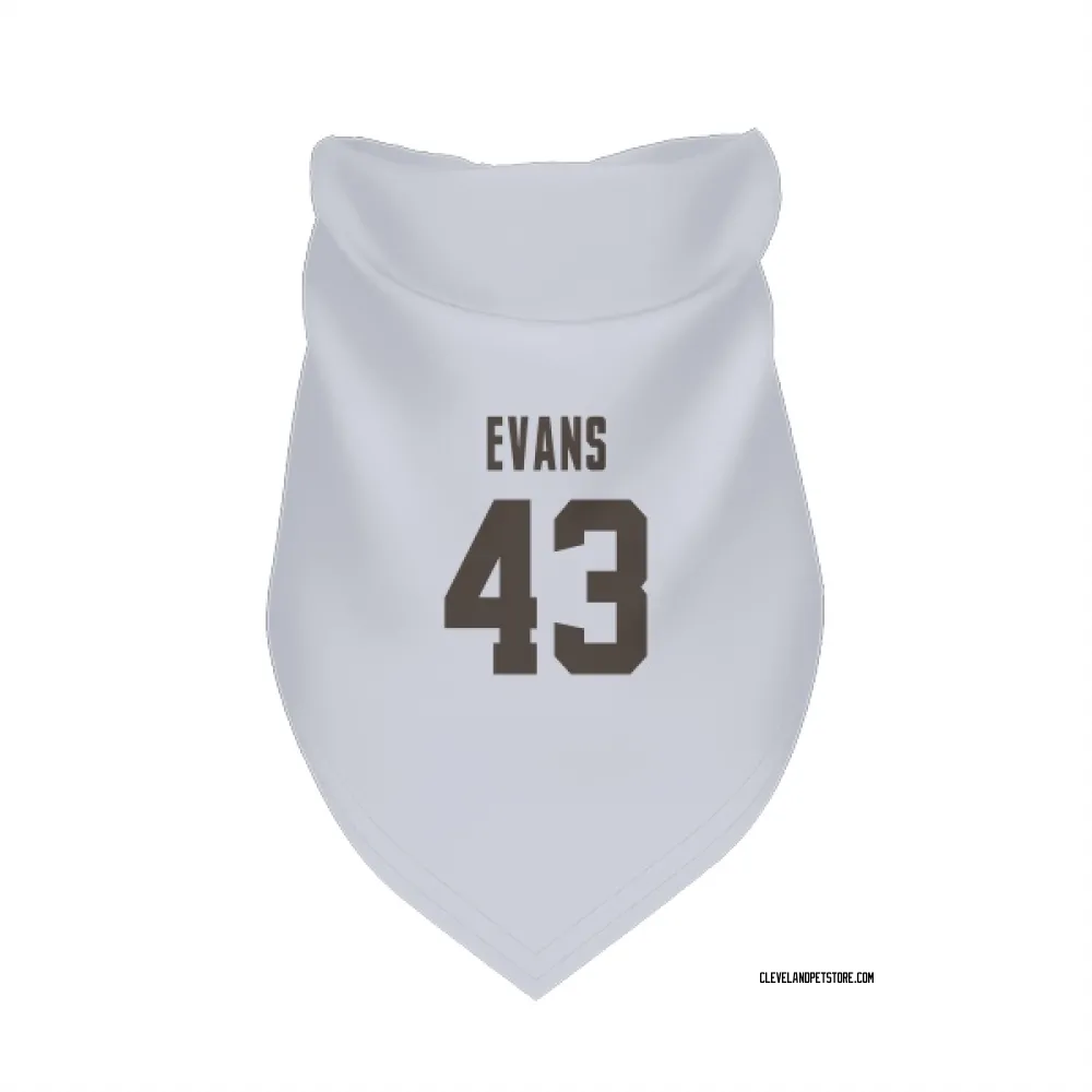 Cleveland Browns Nate Evans White Pet Bandana for Dog & Cat