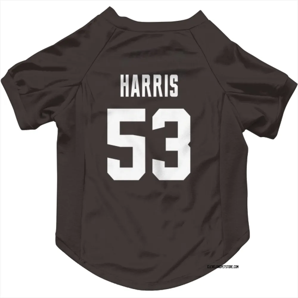 Cleveland Browns Nick Harris Brown Pet Jersey for Dog & Cat