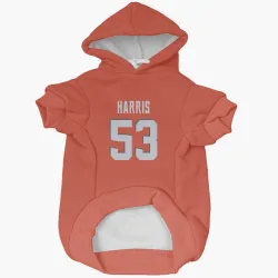 Cleveland Browns Nick Harris Orange Pet Hoodie for Dog & Cat