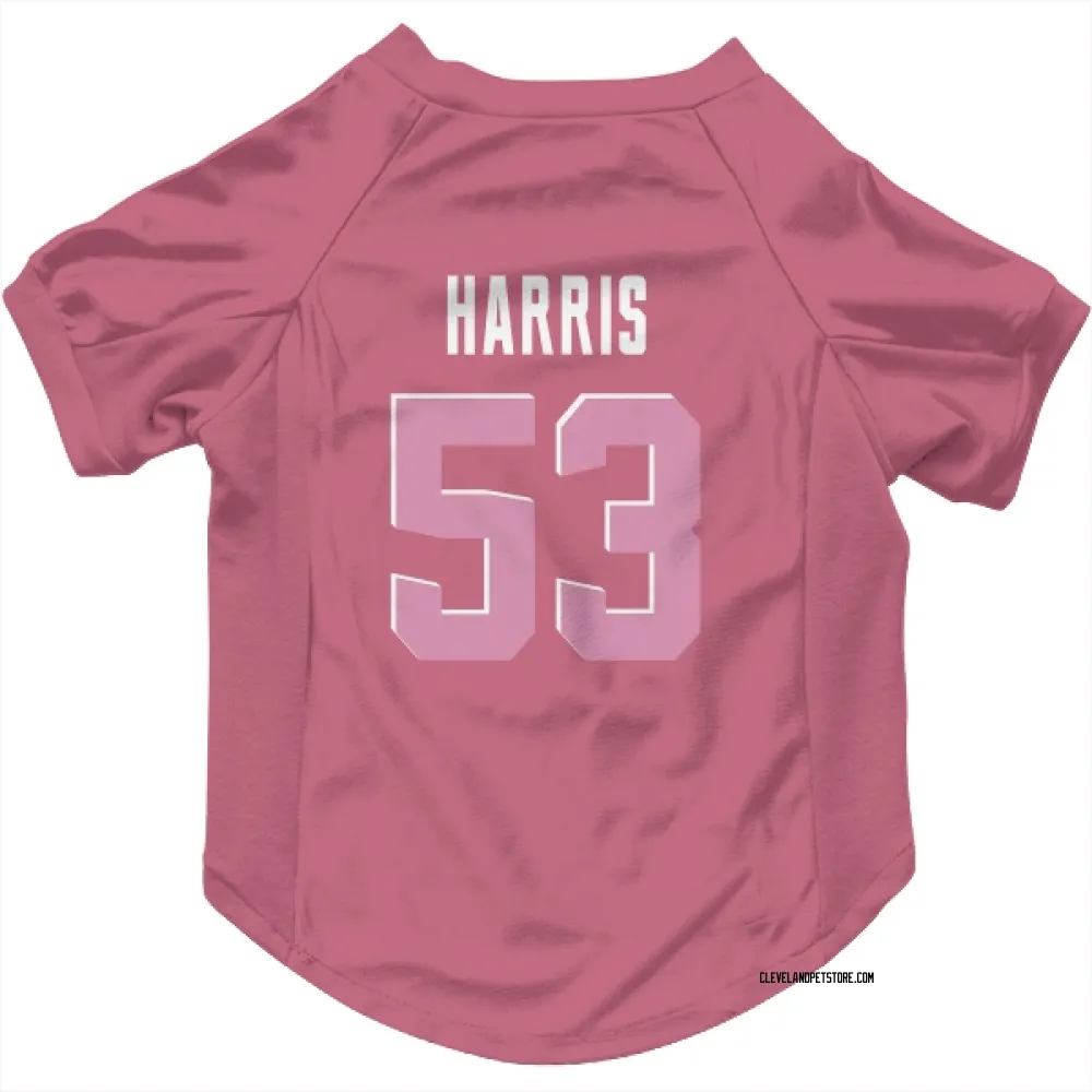Cleveland Browns Nick Harris Pink Pet Jersey for Dog & Cat