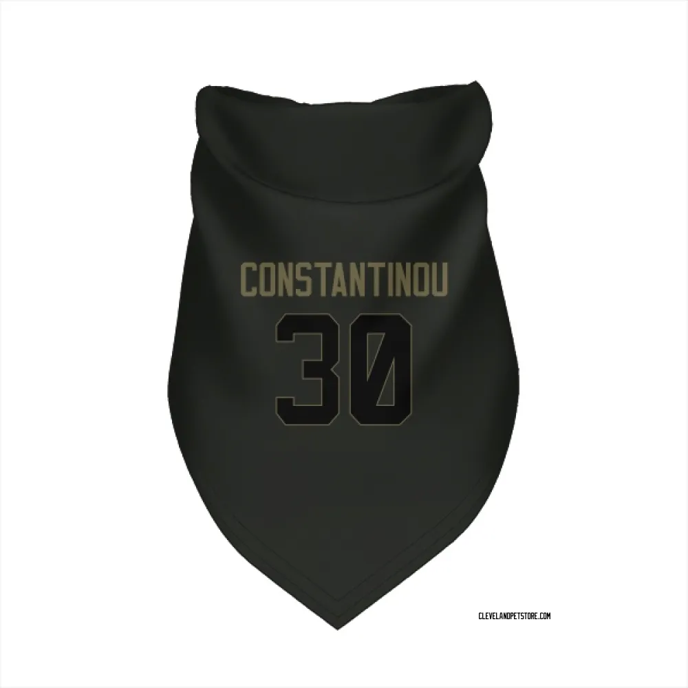 Cleveland Browns Nik Constantinou Black Service Pet Bandana for Dog & Cat