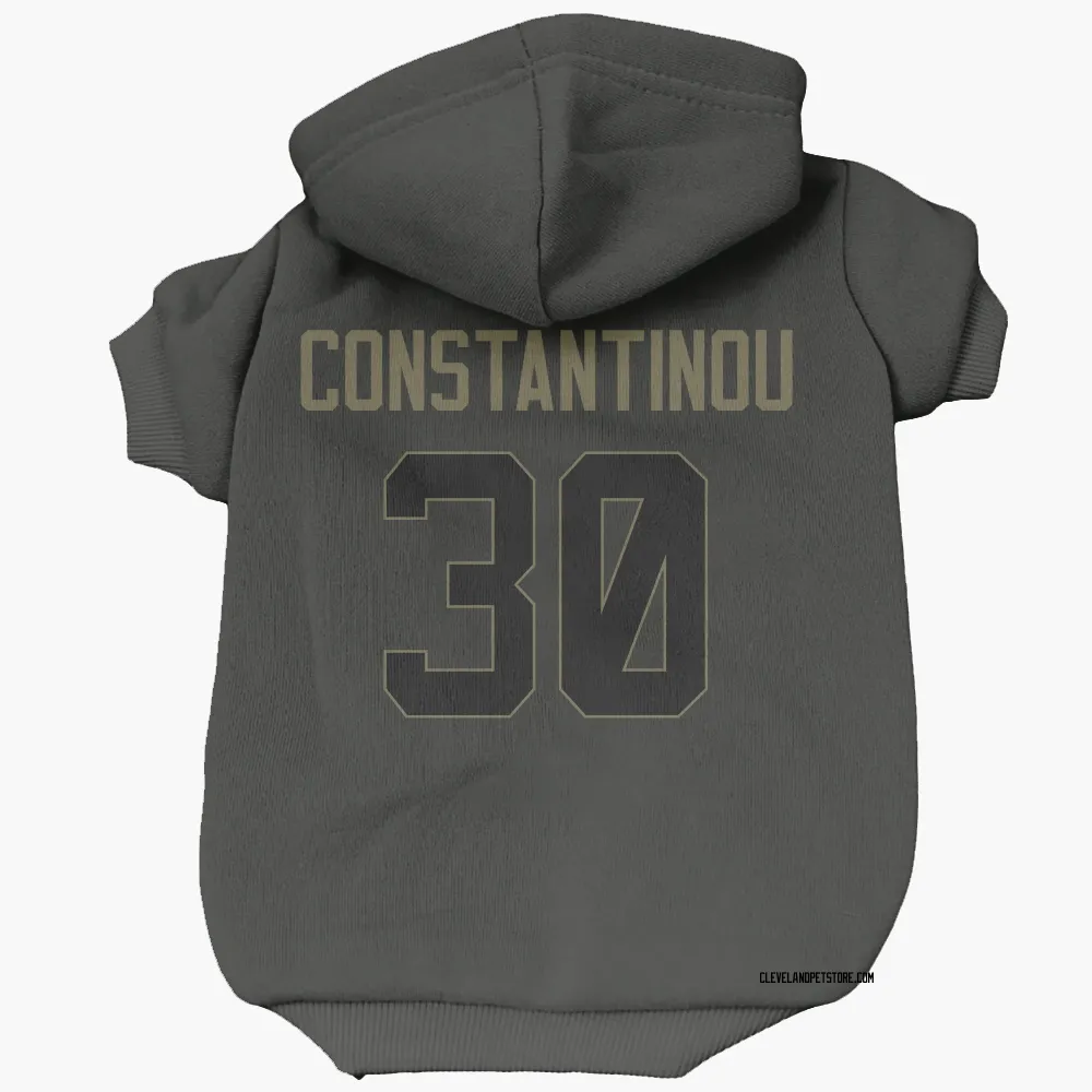 Cleveland Browns Nik Constantinou Black Service Pet Hoodie for Dog & Cat