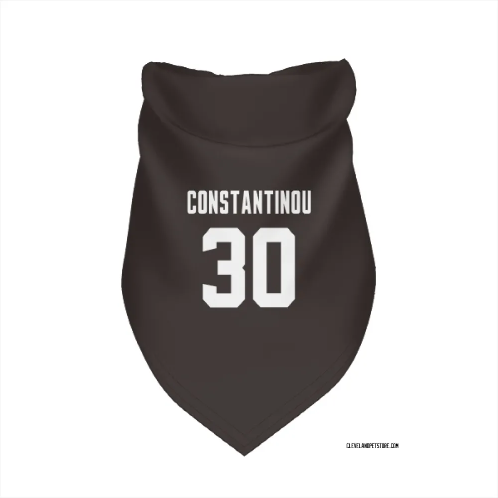 Cleveland Browns Nik Constantinou Brown Pet Bandana for Dog & Cat