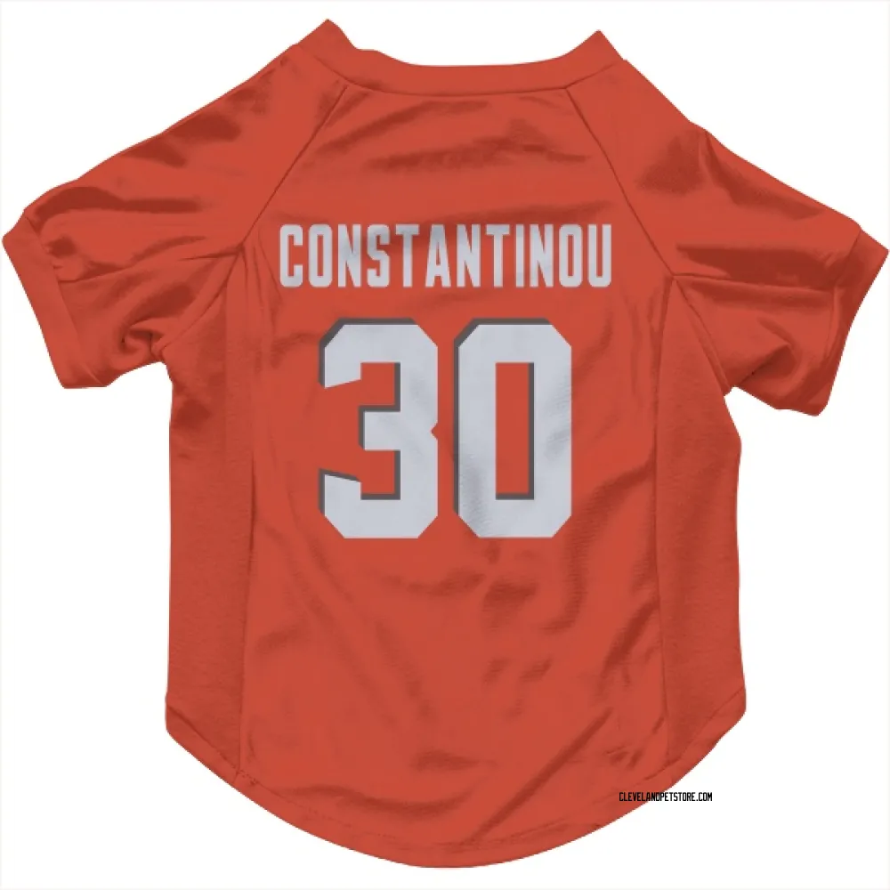 Cleveland Browns Nik Constantinou Orange Pet Jersey for Dog & Cat