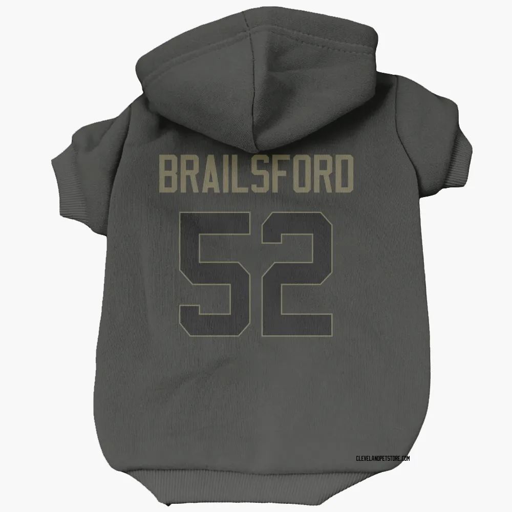 Cleveland Browns Parker Brailsford Black Service Pet Hoodie for Dog & Cat
